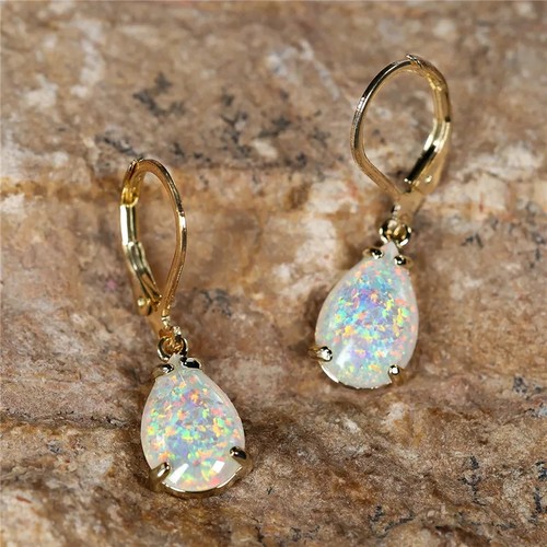 9ct gold opal - opal, fire