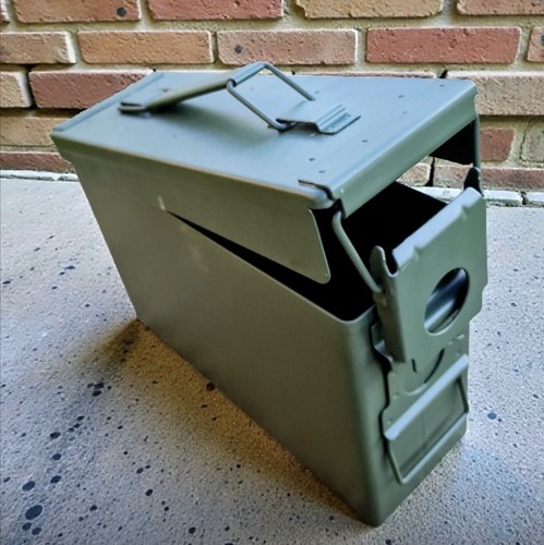 Nato cal steel ammo tin - .30,
