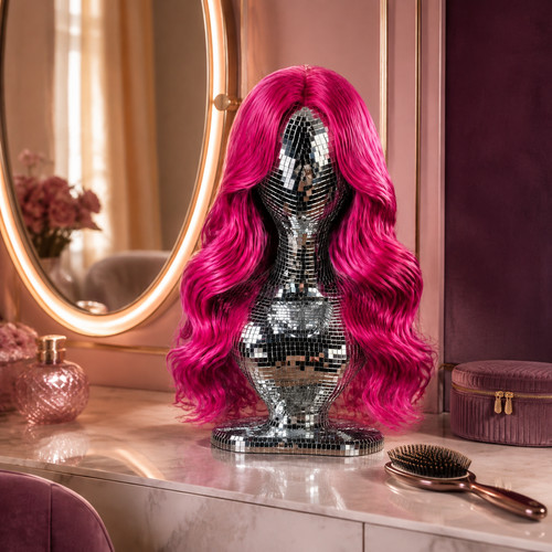 Disco ball mannequin head - ball,
