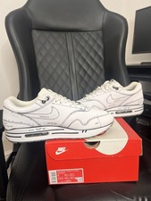 Nike Air Max 1 Sketch To Shelf, Tinker Hatfield, White, Size UK 8