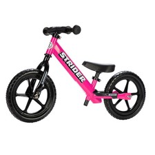 Strider 12” Sport Pink Balance Bike Kids 1-4yr Safety Pad Flat-Free
