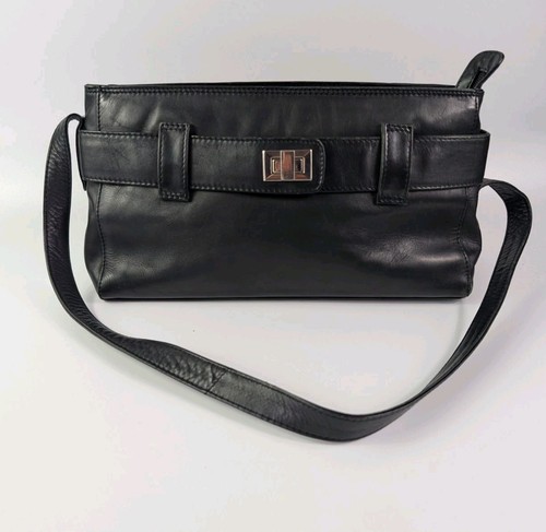 Tula black leather handbag - tula,