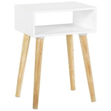 Habitat Cato Solid Wood Side Table - White