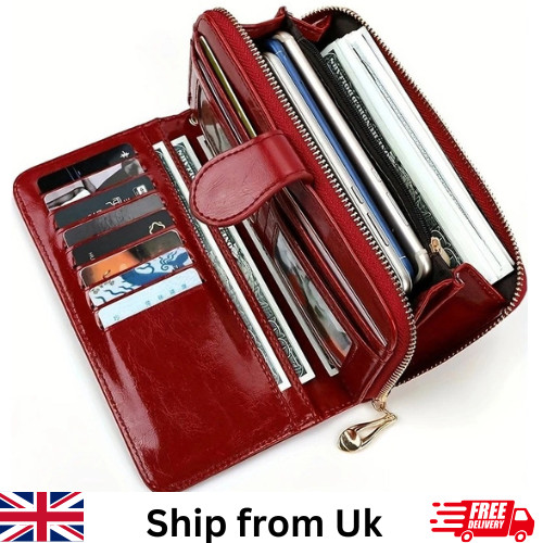 Ladies leather wallet - ladies, long
