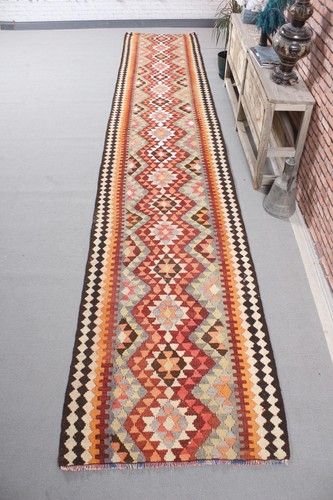 Vintage rug runner 9x15 3 - runner, 2,9x15,3