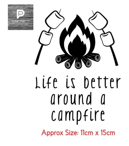 Camping vinyl sticker camper - vinyl,
