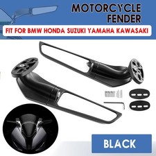 2x Wing Swivel Fin Rear View Mirror For Honda CBR650R CBR500R CBR954R CBR600RR