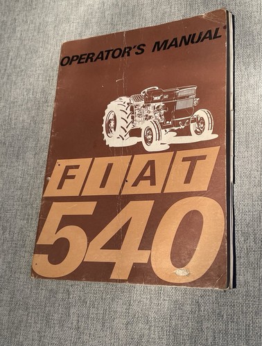 Fiat 540 tractor manual - fiat,