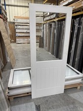 78x33”35mm White Mexicano Half Glaze Internal