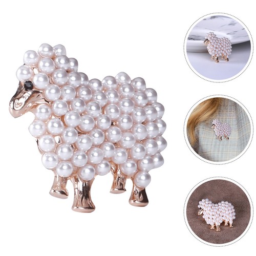 Pearl animal brooch - brooch, for