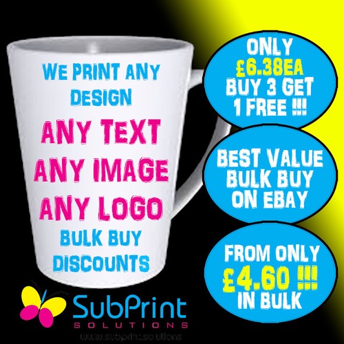 Printed branded latte - branded, mug