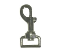 25MM SWIVEL TRIGGER HOOKS NICKEL SNAP CLIPS DOG LEAD HEAVY DUTY STRONG 