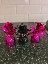 Card Factory Job Lot Bundle Assorted 3 x Black Pink Weight for Helium Balloon