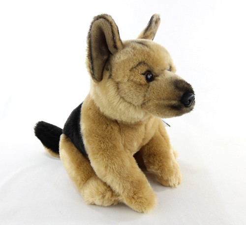 German shepherd puppy plush - german,