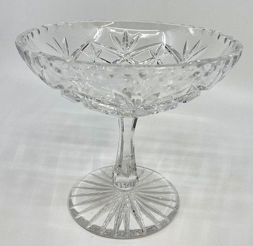 Lead crystal tazza compote - lead, bon
