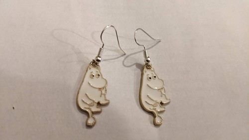Moomin trolls enamel earrings - enamel,