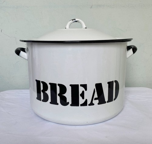 Vtg white enamelled large - white,
