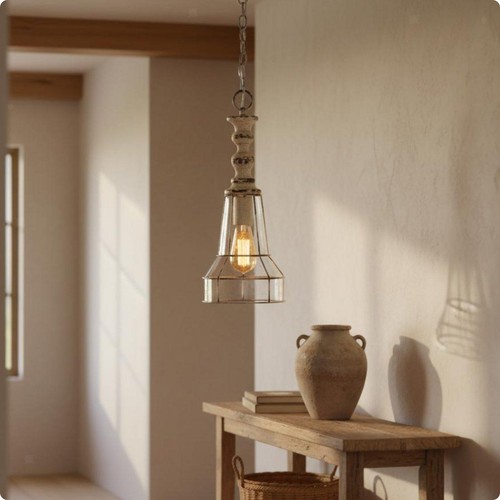 French vintage hanging lamp - vintage,