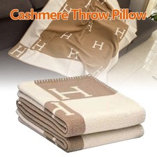 Wool Cashmere Plaid Blanket