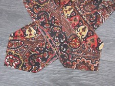 Early Vintage Brown Patterned Cravat