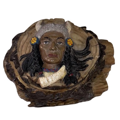 Native american chief resin - native,