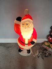 VTG General Foam Christmas Dancing Waving Santa Claus Blow Mold Yard Decor