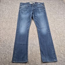 Replay Jeans Mens W33 L32 Blue