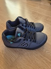 Five Ten Freerider Canvas Flat MTB Shoes Grey/Black/Acid Mint - UK 9 EU 43.5