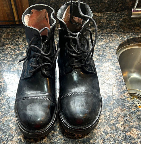 Military surplus black leather - surplus,