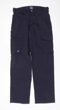 Projob Men’s Blue Cargo Work Trousers Size S 30W Regular Fit