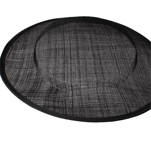 Sinamay boater fascinator - sinamay,