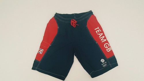 Team swim trunks red blue - team,