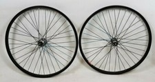 PAIR OF 24" BLACK BIKE ALLOY WHEELS FOR RALEIGH FADER 2013 OR ANY 24",MULTISPEED