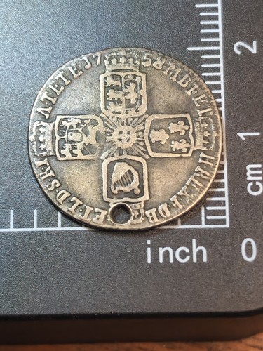 1758 sixpence king george - 1758,