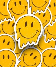 Melting Smiley Face Sticker