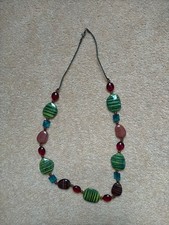 Various colours and shaped resin Statement necklace - NEW and unworn