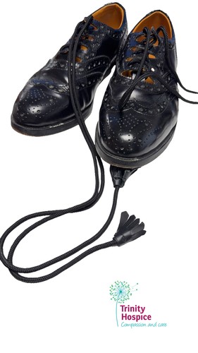 Black leather ghillie brogues - leather,