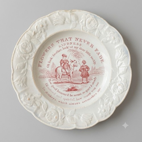 Antique staffordshire pink - staffordshire,