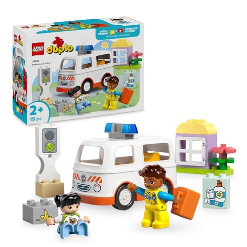 Lego duplo ambulance driver - duplo, &