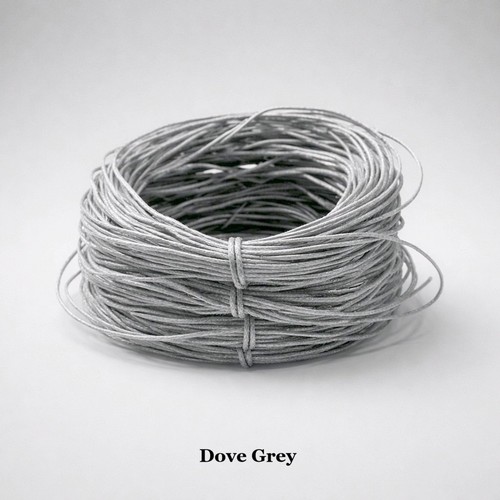Waxed cotton cord 1mm - cotton,