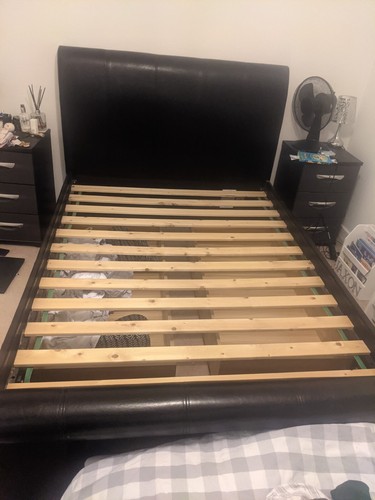Double sleigh bed - bed, frame