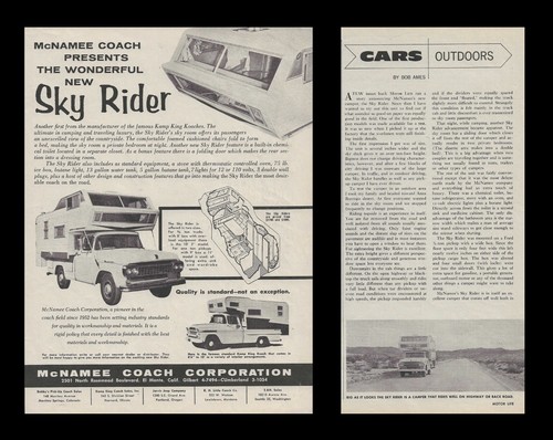 1960 mcnamee sky rider camper - sky,