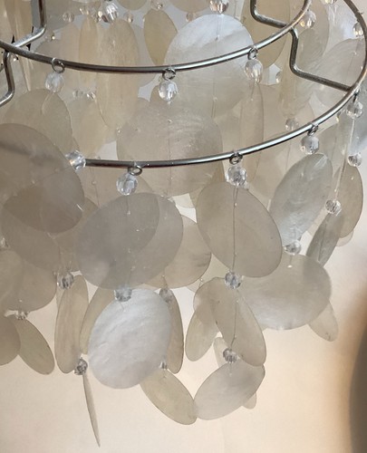 Natural capiz shell tier - ,