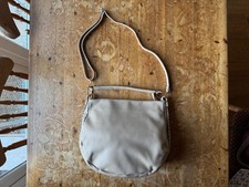 BORSE IN PELLE BEIGE LEATHER LONG STRAP CROSSBODY HANDBAG HOBO