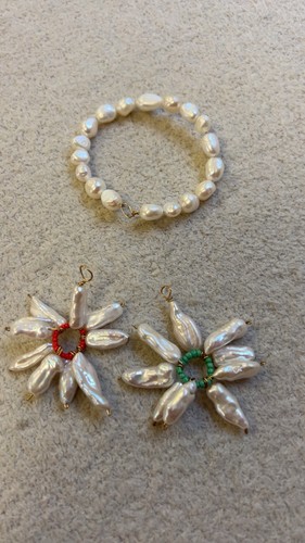 Random pearl jewellery bits - random,