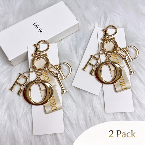 Pack dior gold tone letter - 2,