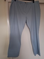 LADIES TROUSERS, SIZE 24, COTTON TRADERS, LIGHT BLUE, BNWT