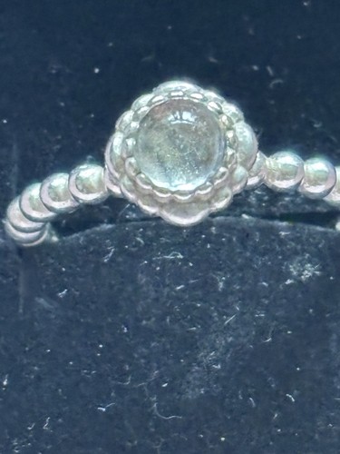 Pandora birthstone ring clear - birthstone,