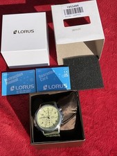 BRAND NEW Lorus By Seiko Gents Chronograph Military Watch RM345JX-9 2YR WARRANTY