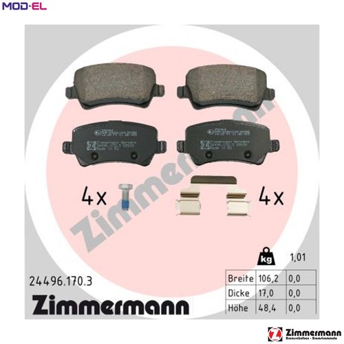 Brake pad set - pad, disc